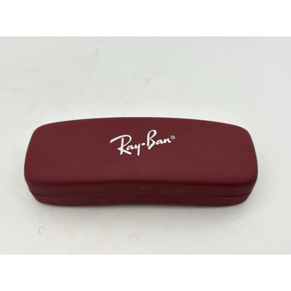 Genuine Ray-Ban Burgundy Red Hard Sunglasses Eyeglasses Case Empty Replacement